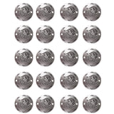 Maxbell 20Pcs Jewelry DIY Accessories Twelve Constellations Pisces Round Pendants