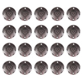 Maxbell 20Pcs Jewelry DIY Accessories Twelve Constellations Leo Round Pendants