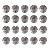 Maxbell 20Pcs Jewelry DIY Accessory Twelve Constellations Capricorn Round Pendants