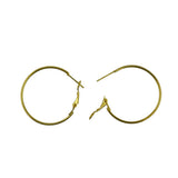 Maxbell 20pcs Fashion Lady Women Gold Copper Round Large Hoop Huggie Loop Earrings