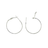 Maxbell 20pcs Chic Hoop Huggie Copper Solid Round Earrings Hoop Huggie Loop Earrings