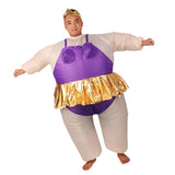 Inflatable Ballerina Fancy Dress Costume Cosplay Fat Suit Stag Night Outfit