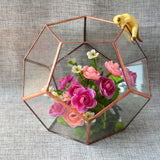 Maxbell Metal Geometric Terrarium Box Tabletop Succulent Plant Planter 15x15x15cm