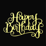 Maxbell 20pcs New Glitter Paper Happy Birthday Letters Cake Topper Cake Decor Tool