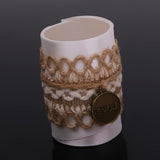 Maxbell Wedding Feast Brown Napkin Rings Serviette Holder Dinner Table Party Favor
