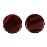 Maxbell 1Pair Round Ear Plug Ear Gauge Expander Flesh Tunnel Stretcher Body Jewelry 14mm Red Tiger