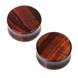 Maxbell 1Pair Round Ear Plug Ear Gauge Expander Flesh Tunnel Stretcher Body Jewelry 19mm Red Tiger