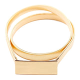 Gold Plated Elastic Stretching Slim Waistband Waist Lady Girls Belt Chain