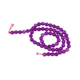 Maxbell 6mm Faceted Round Gemstone Loose Beads Strand 15.5 Inch/ Strand Purple Grape