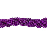 Maxbell 6mm Faceted Round Gemstone Loose Beads Strand 15.5 Inch/ Strand Purple Grape