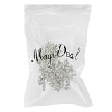 Maxbell 30 sets Tibetan Silver S Hook End Caps with 30pcs Faux Suede Leather Cord