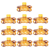 10 Pieces Women Hair Plastic Claws Clamp Clips Grips Accessories Tortoise