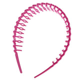 Maxbell 10Pieces Women Girl Candy Color Plastic Teeth Headband Hairband Hair Hoop Accessoy