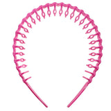 Maxbell 10Pieces Women Girl Candy Color Plastic Teeth Headband Hairband Hair Hoop Accessoy