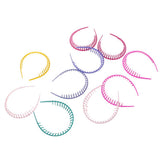 Maxbell 10Pieces Women Girl Candy Color Plastic Teeth Headband Hairband Hair Hoop Accessoy