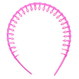 Maxbell 10Pieces Women Girl Candy Color Plastic Teeth Headband Hairband Hair Hoop Accessoy