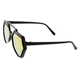 Retro Women Men Polygon Frame Color Lens Outdoor Diving Sunglasses Eyewear 6