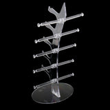 Maxbell 5 Pairs Sunglasses Holder Rack Glasses Show Display Stand Organizer Clear