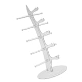 Maxbell 5 Pairs Sunglasses Holder Rack Glasses Show Display Stand Organizer Clear