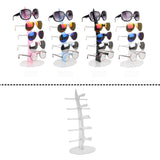 Maxbell 5 Pairs Sunglasses Holder Rack Glasses Show Display Stand Organizer Clear
