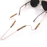 Beads Beaded Eyeglass Cord Reading Glasses Eyewear Spectacles Chain Holder