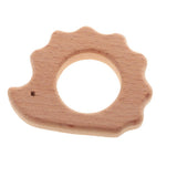 Maxbell 3PCS Eco-friendly Organic Wood Teething Holder DIY Nursing Pendant Baby Gift