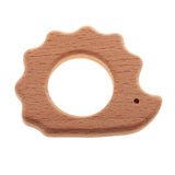 Maxbell 3PCS Eco-friendly Organic Wood Teething Holder DIY Nursing Pendant Baby Gift