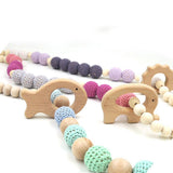 Maxbell Handmade Natural Wooden Animal Baby Teether Teething Toy Gift Fish