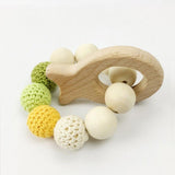 Maxbell Handmade Natural Wooden Animal Baby Teether Teething Toy Gift Fish