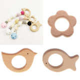 Maxbell Handmade Natural Wooden Animal Baby Teether Teething Toy Gift Fish