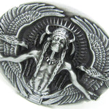 Retro Indian Eagle Shaped Pattern Zinc Alloy Men's Cool Belt Buckle Silver