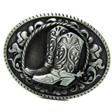 Cowboy Boots Belt Buckle Metal Western Country American Horse Riding Buckle