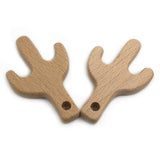 Maxbell Natural Wooden Baby Teether Teething Toy Shower Gift  Cactus