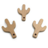 Maxbell Natural Wooden Baby Teether Teething Toy Shower Gift  Cactus