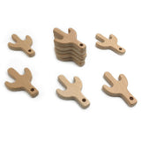 Maxbell Natural Wooden Baby Teether Teething Toy Shower Gift  Cactus