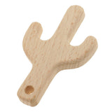 Maxbell Natural Wooden Baby Teether Teething Toy Shower Gift  Cactus