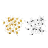 Maxbell 90pcs Rubber Ends Retainer Connector Holder for Eyeglass Chain DIY Findings
