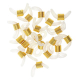Maxbell 90pcs Rubber Ends Retainer Connector Holder for Eyeglass Chain DIY Findings