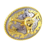 Classic Rodeo Western Cowboy Metal Animal Belt Buckle Rodeo Big Cattle