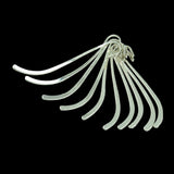 Maxbell 16 Pieces Tibetan Silver Long Beading Bookmarks with Loop DIY Making Craft