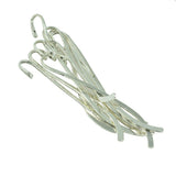 Maxbell 16 Pieces Tibetan Silver Long Beading Bookmarks with Loop DIY Making Craft