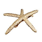 Beautiful StarFish Hair Clip Claw Women Girls Hair Clips Pin Jewelry Gold