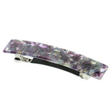 French Style Acetate Leopard Automatic Barrette Ponytail Holders Pink
