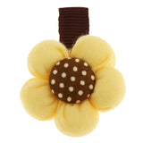 5pcs Cute Kids Baby Girl Flower Princess Hair Clip Hairpin Headwear Yellow