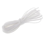 Max 2Pieces 5m PU Leather Cord String for Necklace Bracelet DIY Findings White