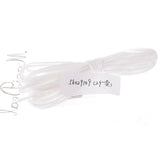 Max 2Pieces 5m PU Leather Cord String for Necklace Bracelet DIY Findings White