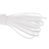 Max 2Pieces 5m PU Leather Cord String for Necklace Bracelet DIY Findings White