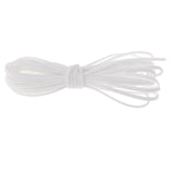 Max 2Pieces 5m PU Leather Cord String for Necklace Bracelet DIY Findings White