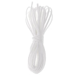 Max 2Pieces 5m PU Leather Cord String for Necklace Bracelet DIY Findings White