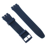 Maxbell 19mm Silicone Rubber Replacement Watch Bands Waterproof Gray Blue